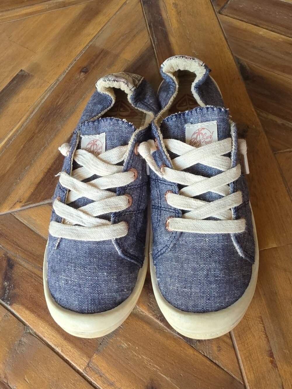 Women's Blue slip on sneakers, Roxy, 6.5